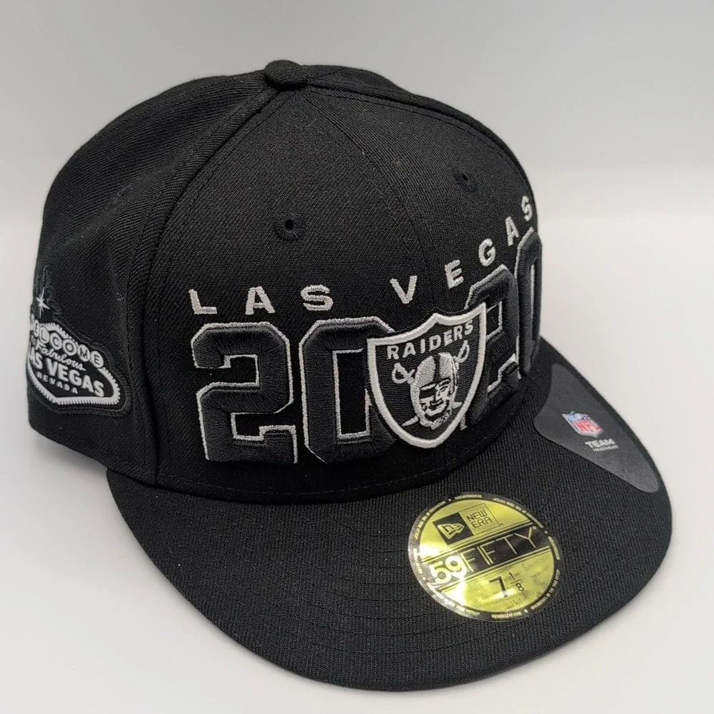 Las Vegas Raiders New Era 59fifty Fitted Hat 7 1/8 Welcome To Las Vegas Patch